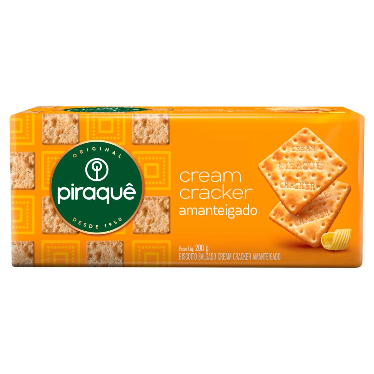 Biscoito Cream Cracker Amanteigado Piraquê 200g