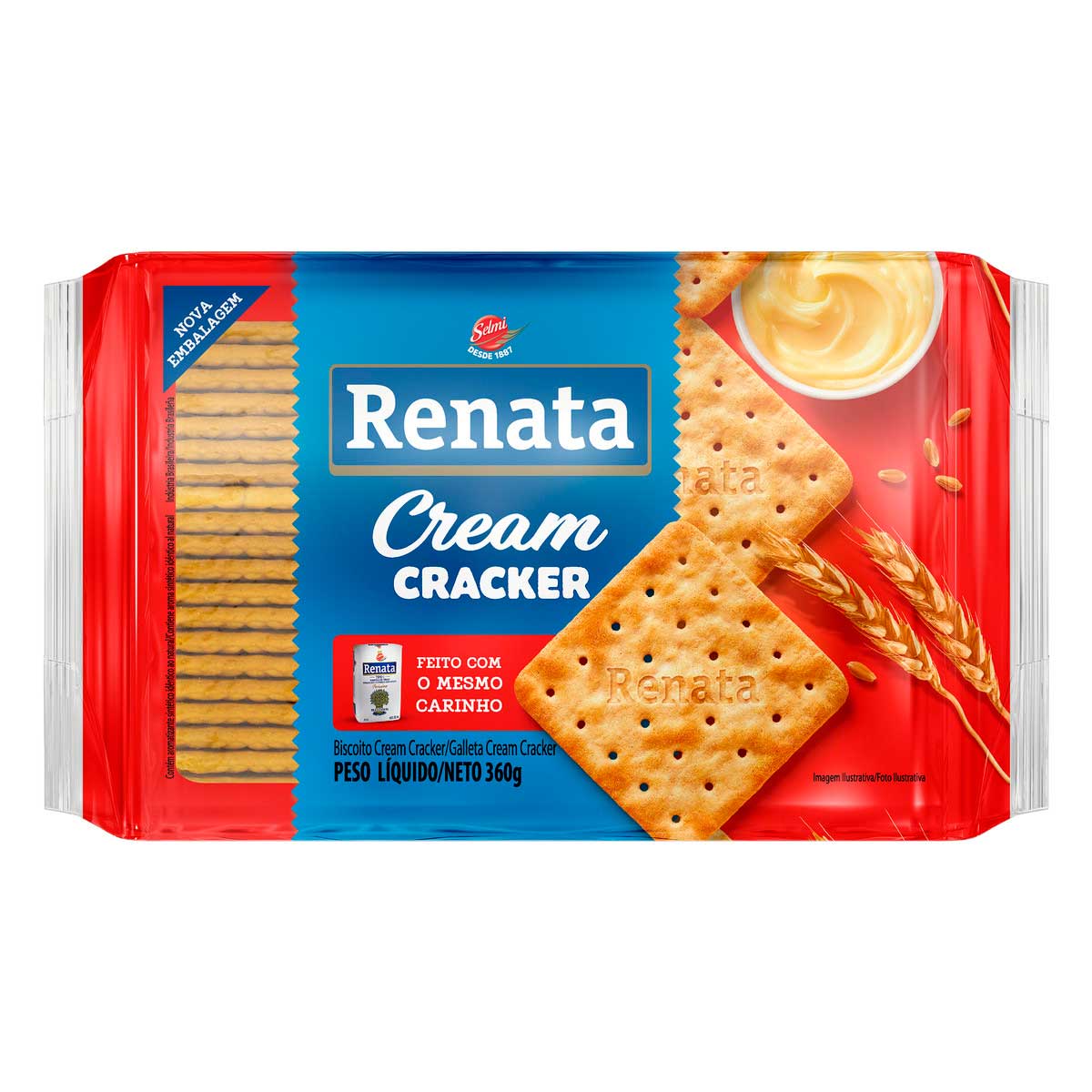 Biscoito Cream Cracker Renata 360 g