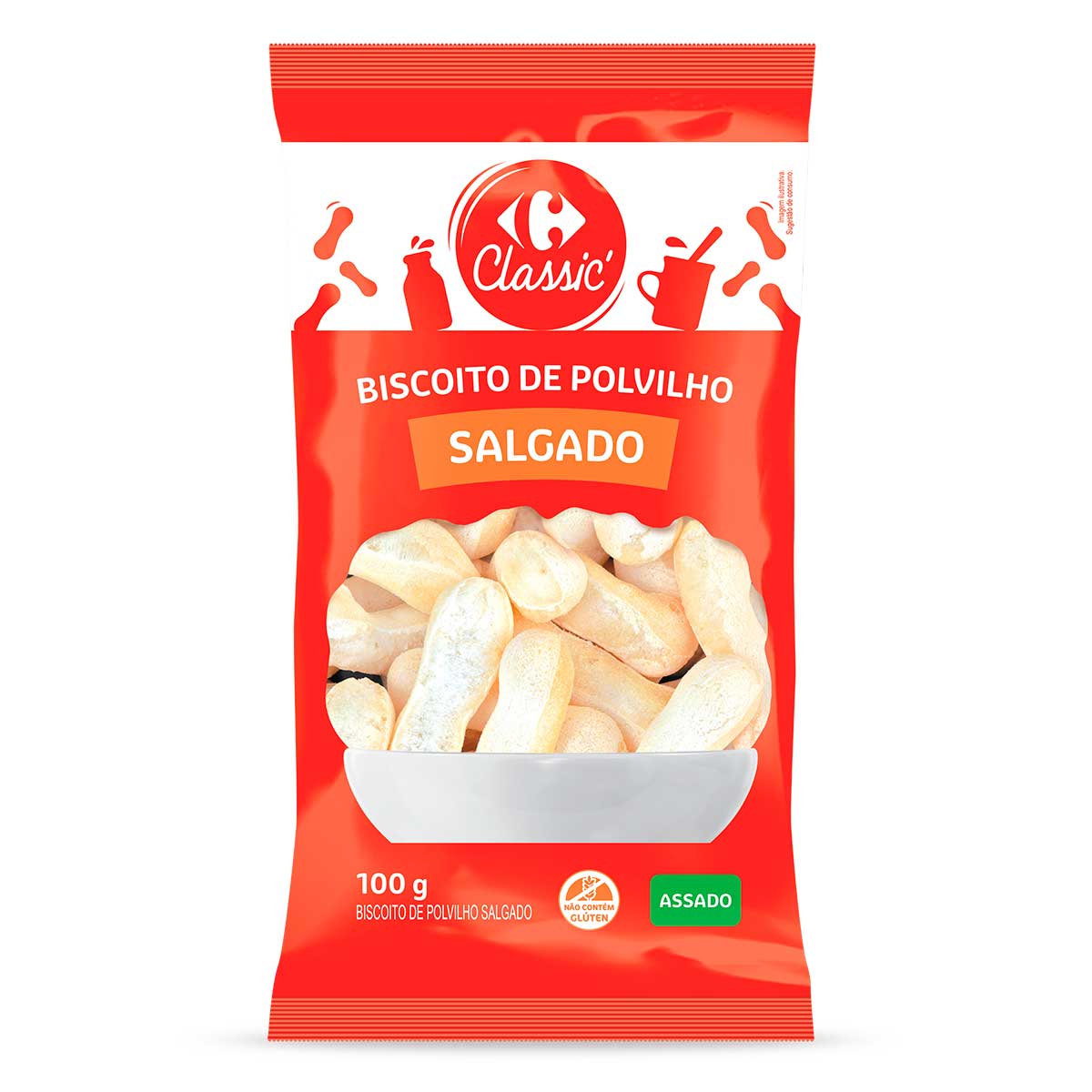 Biscoito de Polvilho Salgado Carrefour 100g