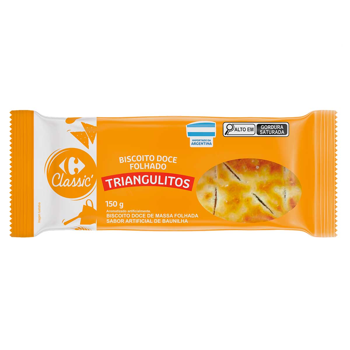 Biscoito Folheado Carrefour Triangulitos 150g