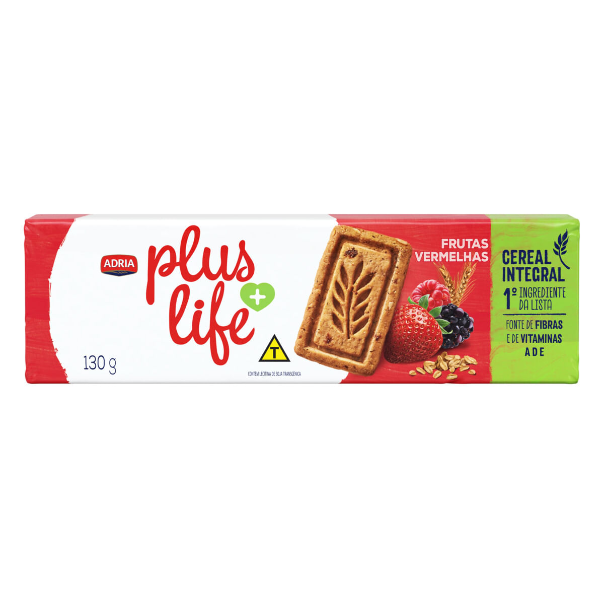 Biscoito Integral Frutas Vermelhas Adria Plus Life 130g