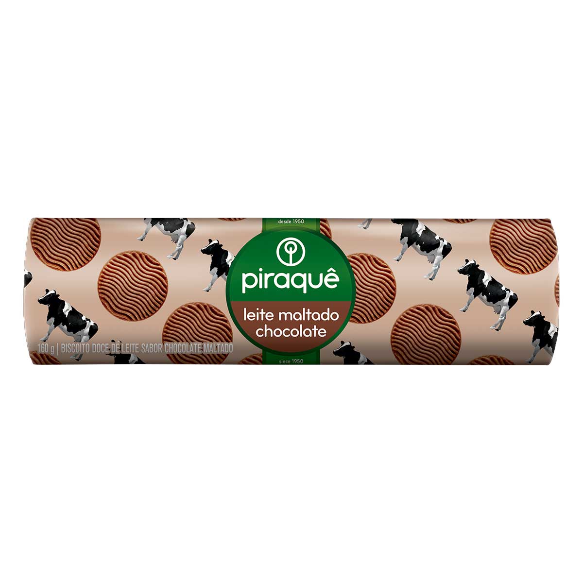 Biscoito Leite Maltado Chocolate Piraquê 160g