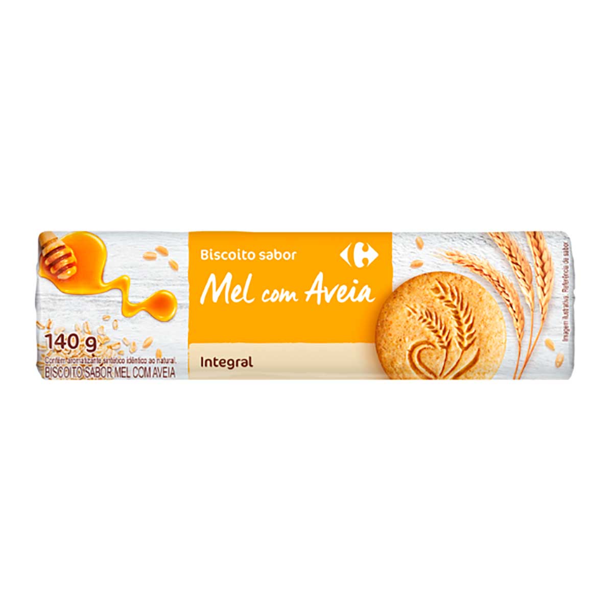 Biscoito Moldado Carrefour Mel Com Aveia 140 g