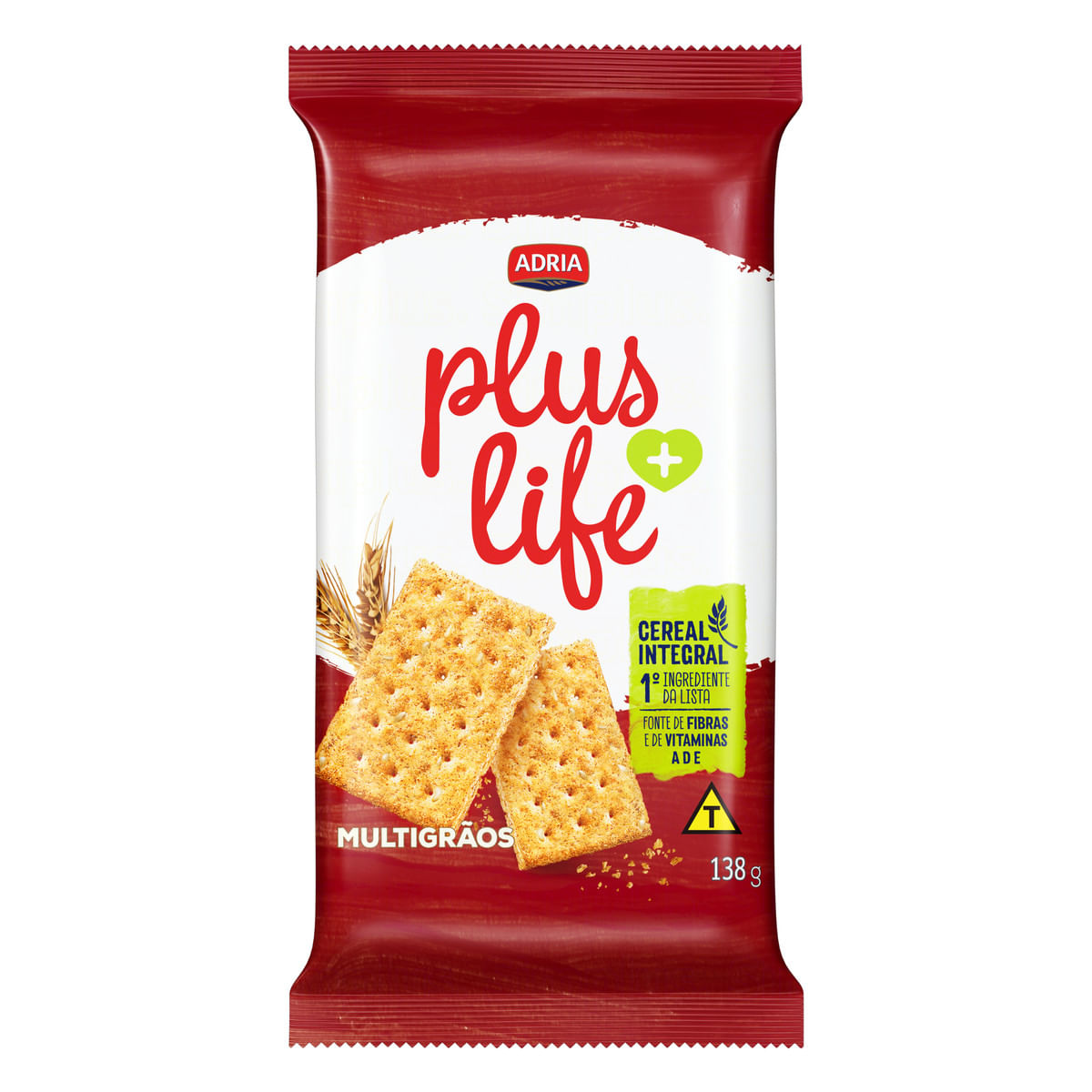 Biscoito Multigrãos Adria Plus Life 138g