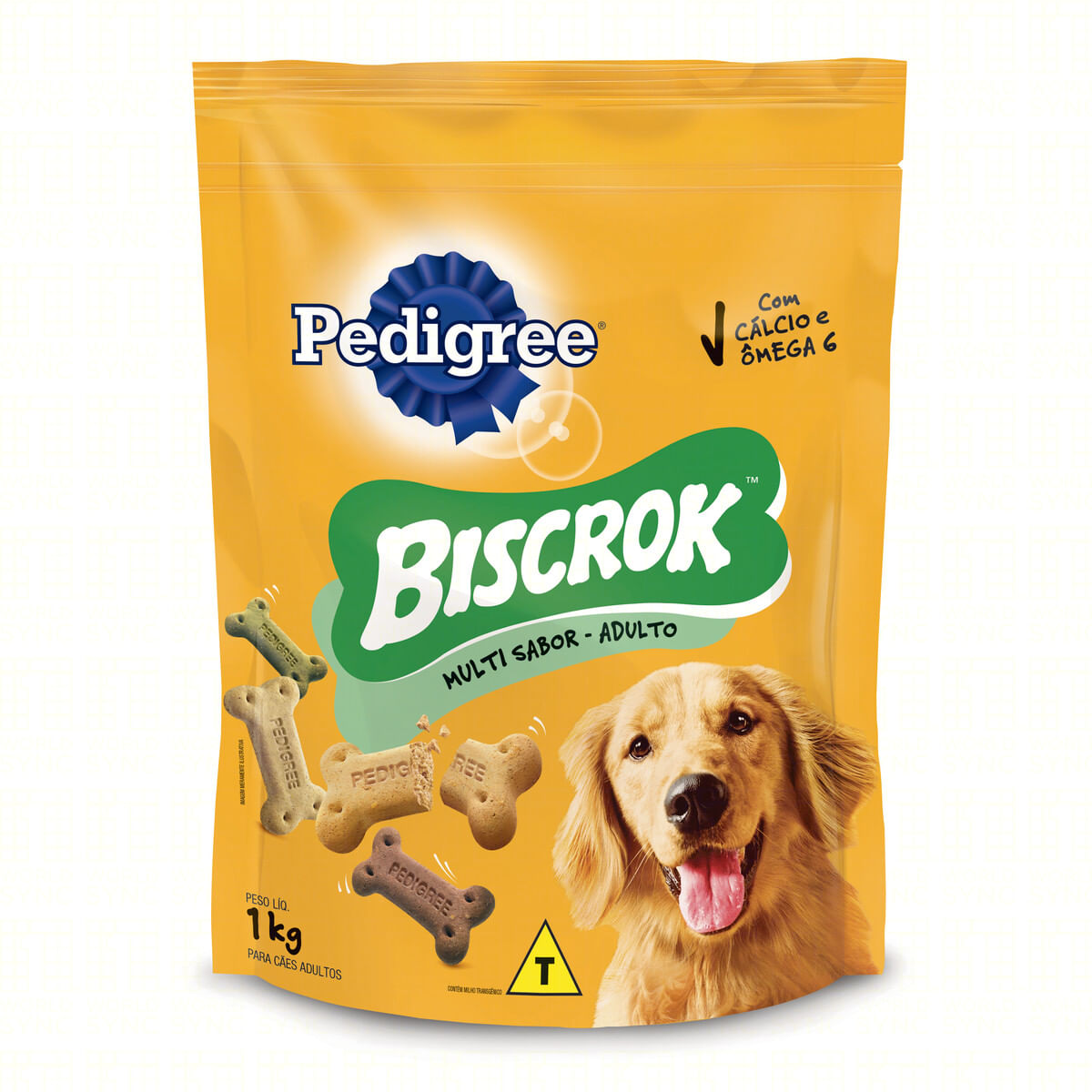 Biscoito Pedigree Biscrok para Cães Adultos Multi 1 Kg