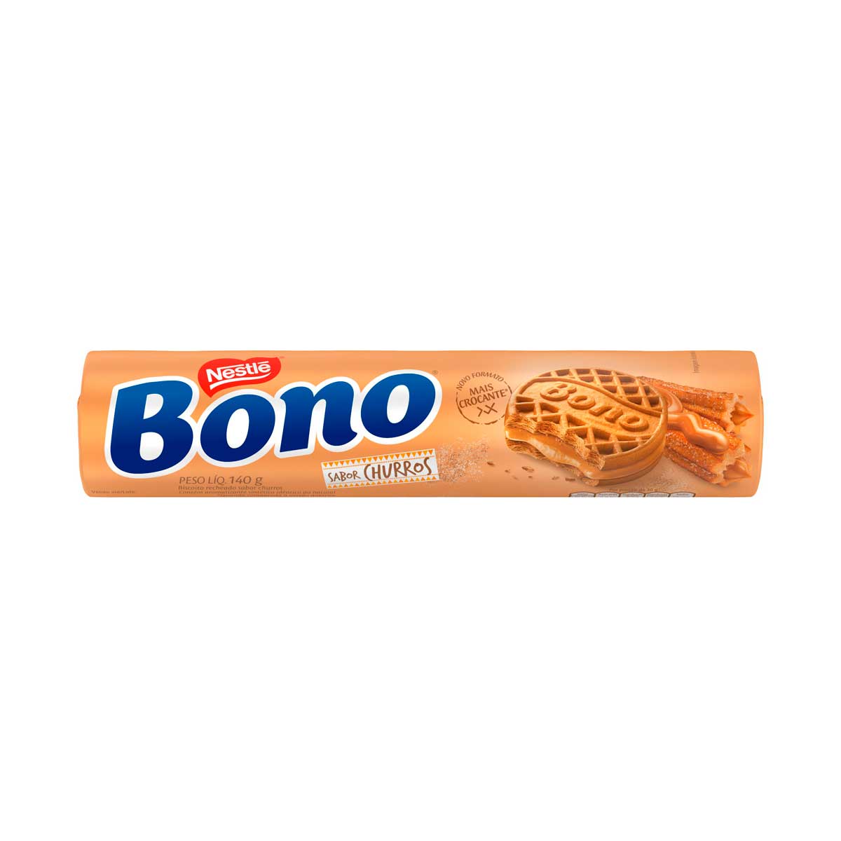 Biscoito Recheado Churros Bono 140 g