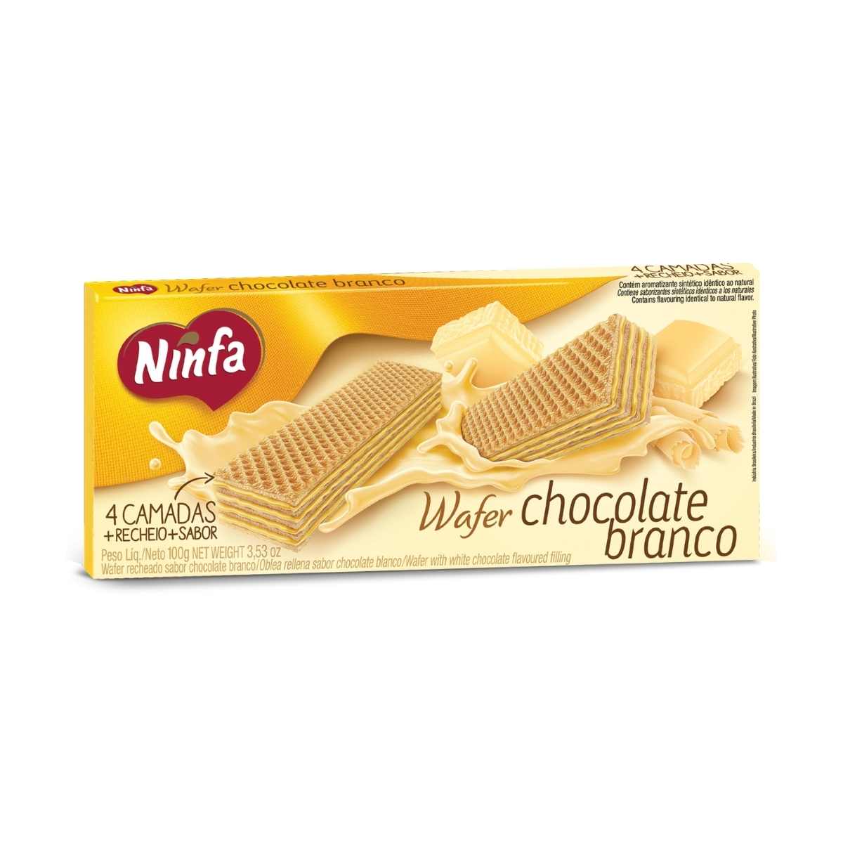 Biscoito Recheado Ninfa Chocolate Branco 110 g