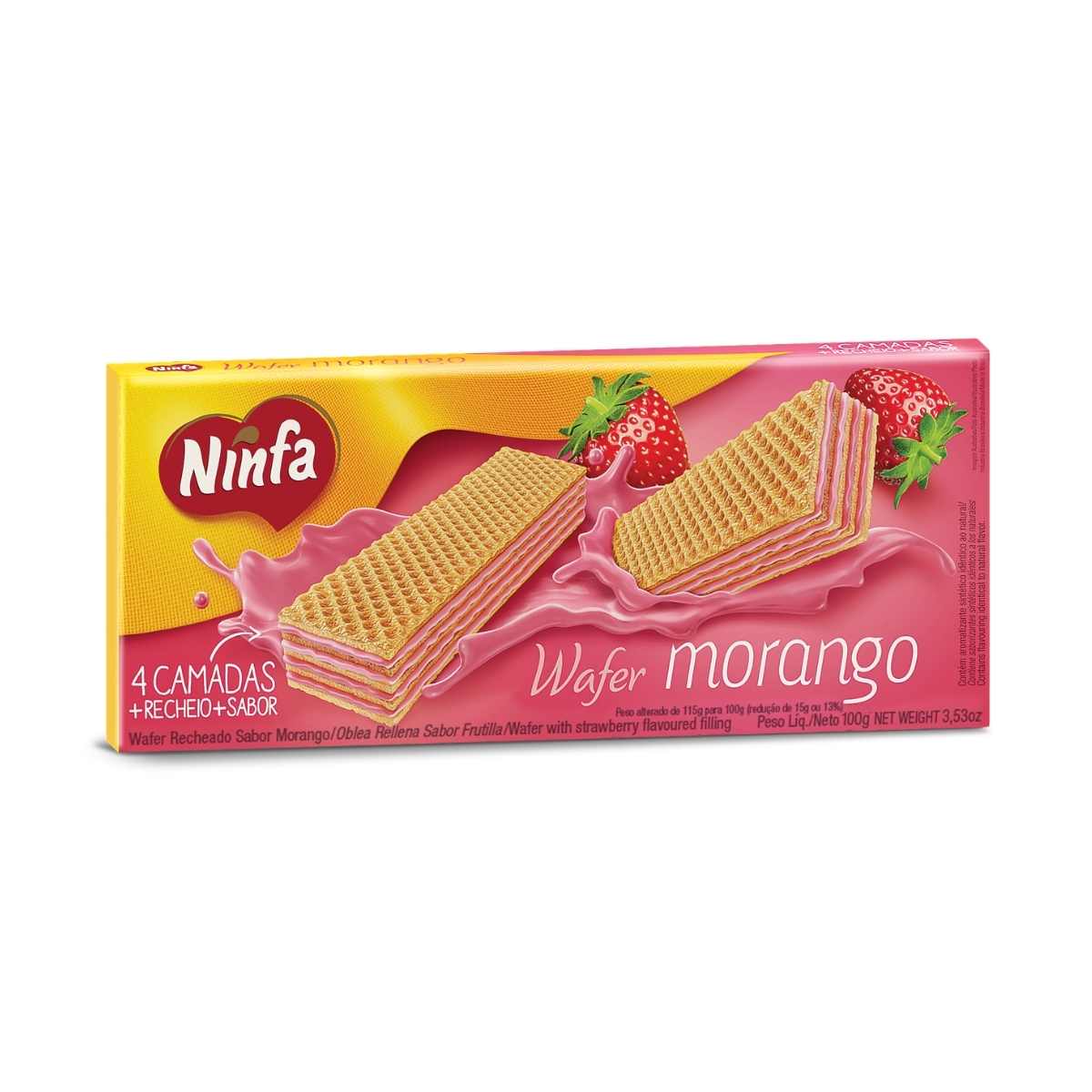 Biscoito Recheado Ninfa Morango 110 g