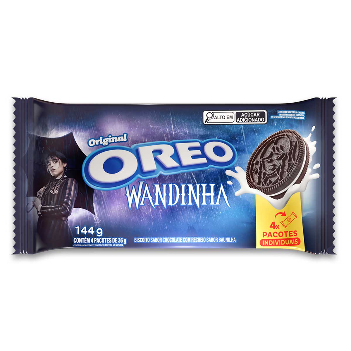 Biscoito recheado Oreo original multipack 144g