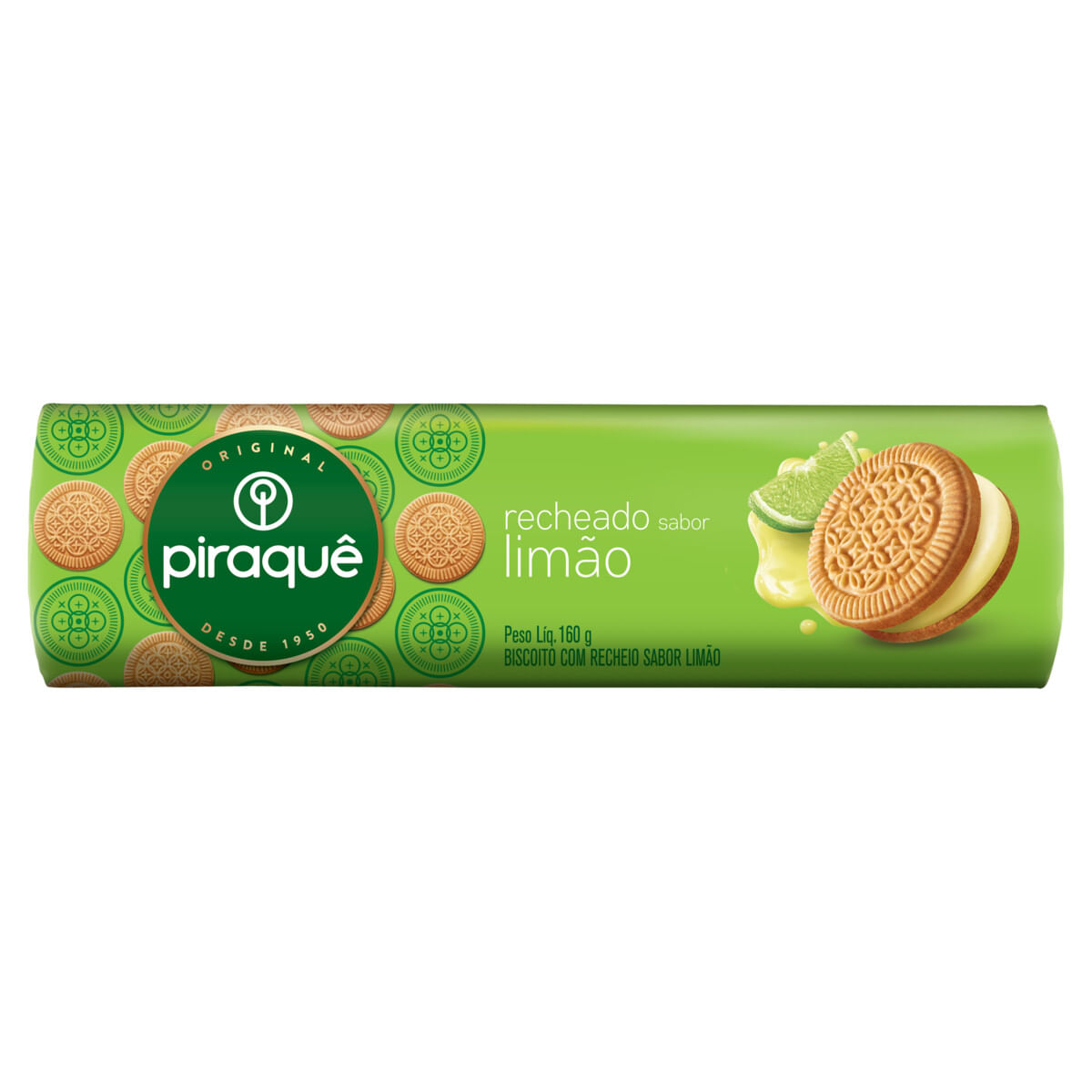 Biscoito Recheio Limão Piraquê 160g