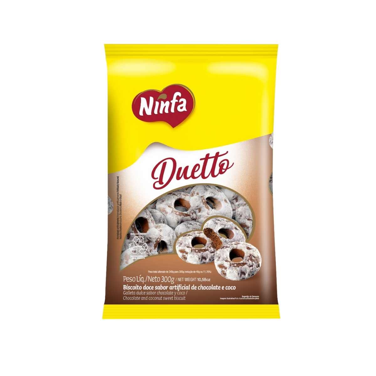 Biscoito Rosca Ninfa Coco 340 g