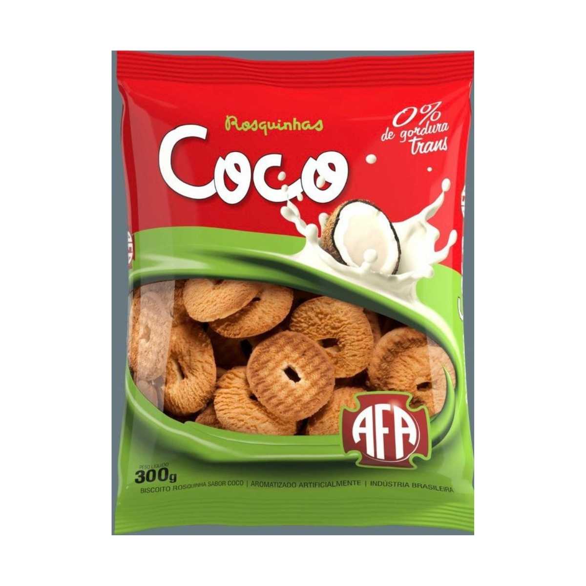 Biscoito Doce Rosquinha de Coco Afa 400 g