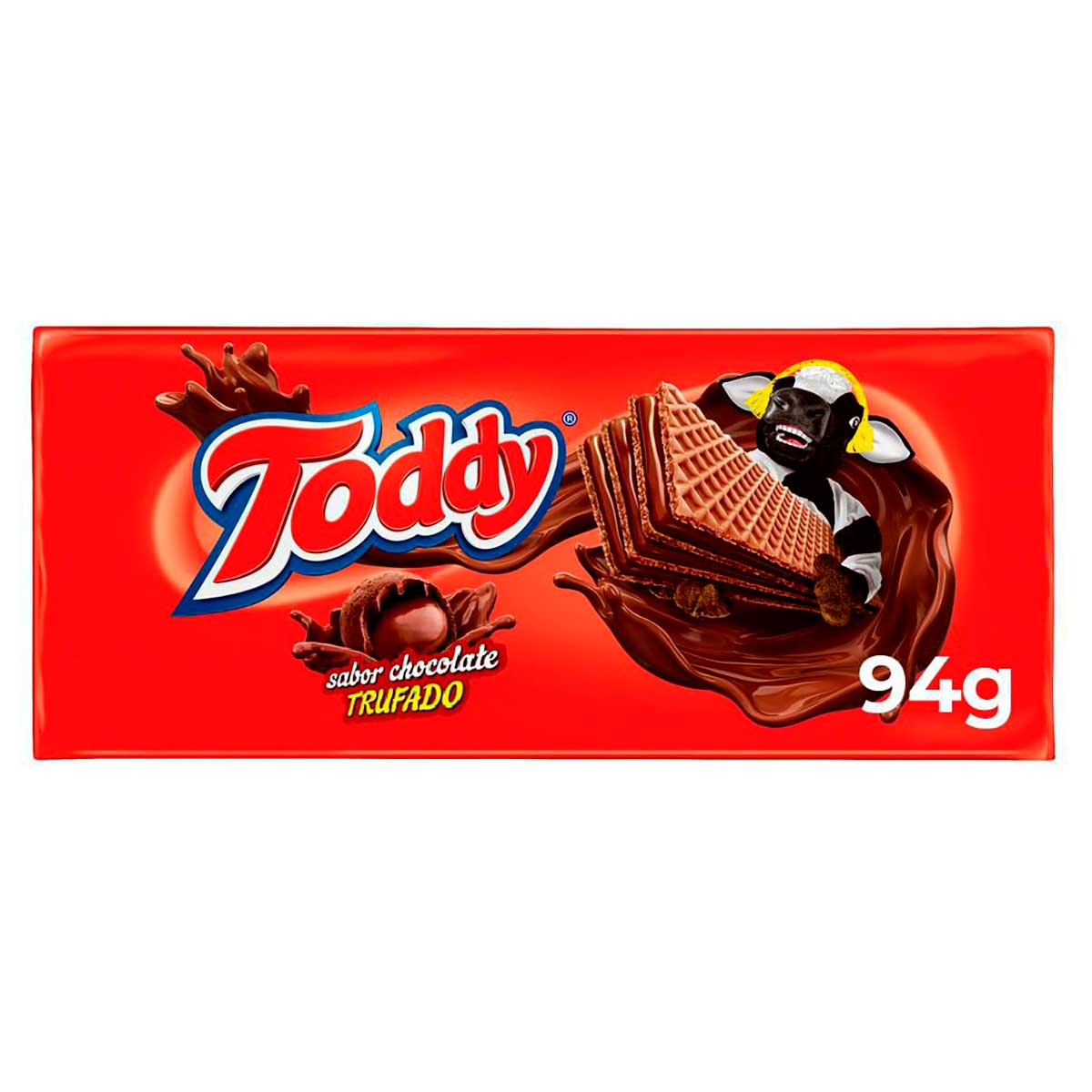 Biscoito Wafer Chocolate Trufado Toddy Pacote 94 g