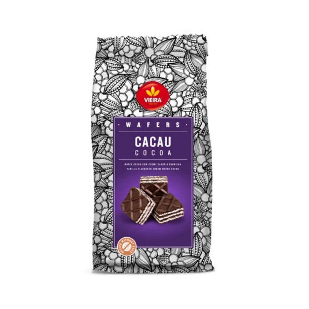 Wafer de Cacau com Creme de Baunilha Vieira 100 g