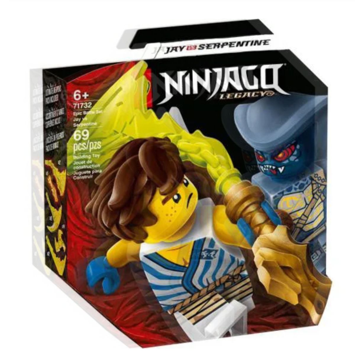 Brinquedo Combate Ninjago Jay Vs Serpentine Lego