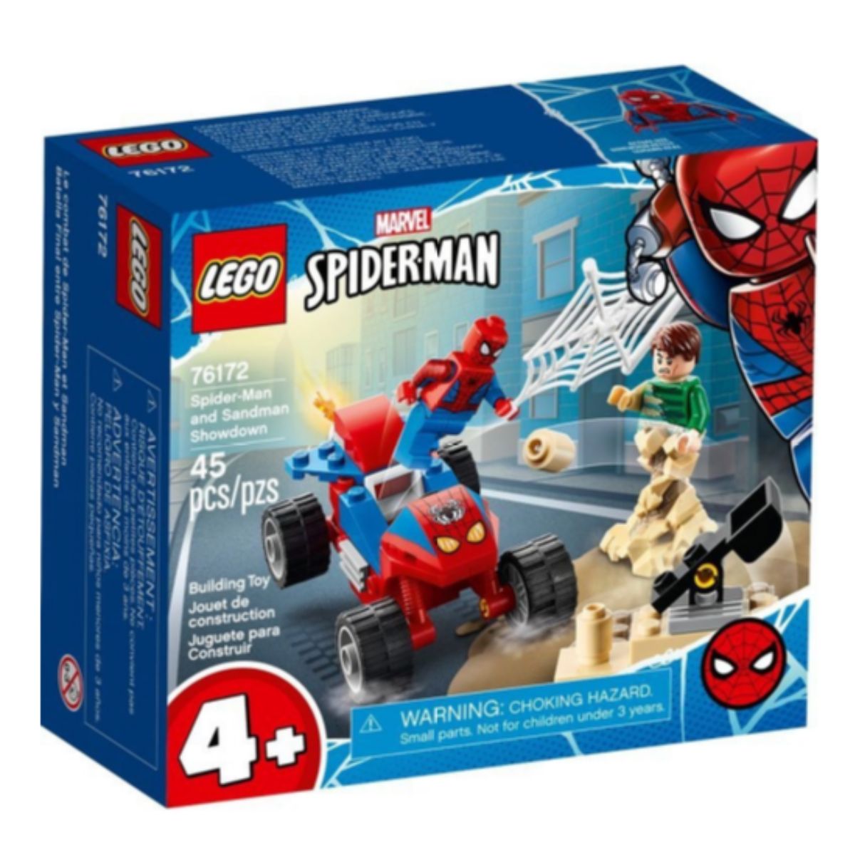 Brinquedo Confronto Homem Aranha e Sandeman Lego