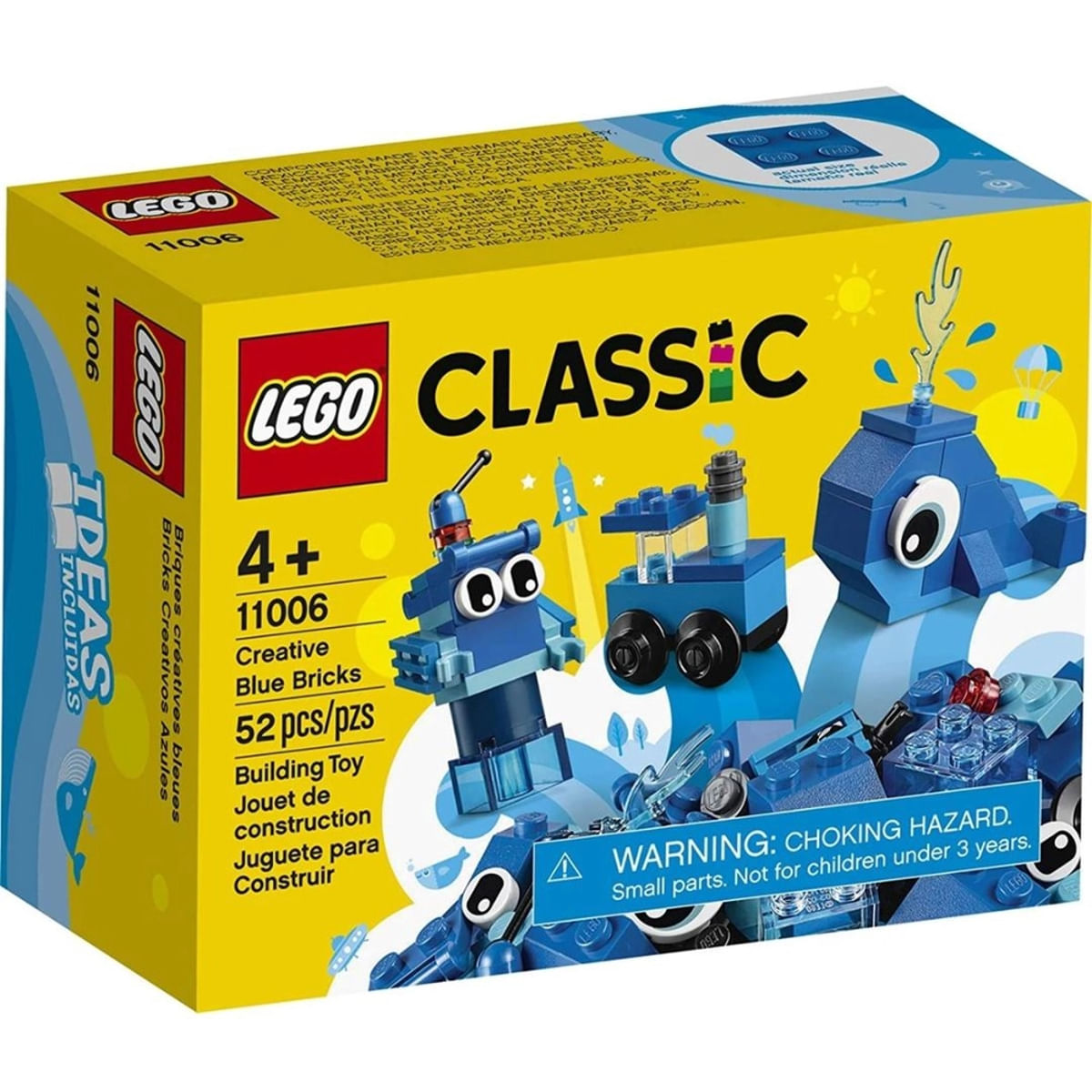 Blocos de Montar Lego Classic Peças Criativas Azul  11006