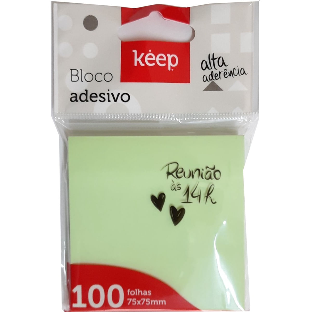 Bloco Adesivo Multilaser Verde 100 Folhas