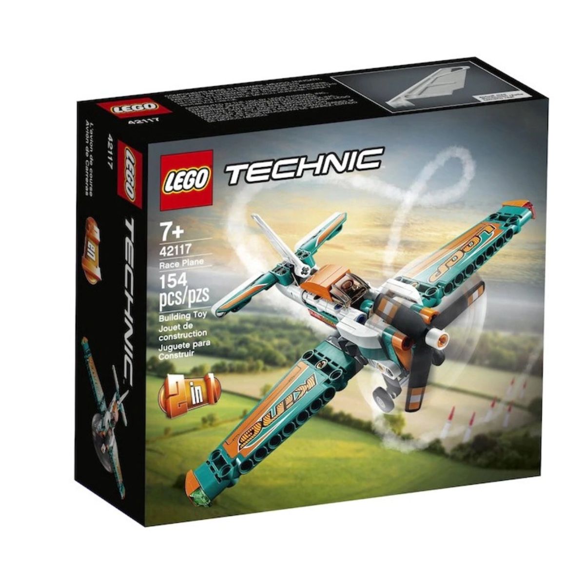 Bloco de Montar Lego Technic Avião De Corrida 154 Peças 42117