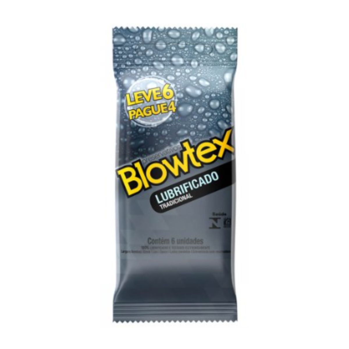 Camisinha Blowtex Lubrificado com 6 Unidades