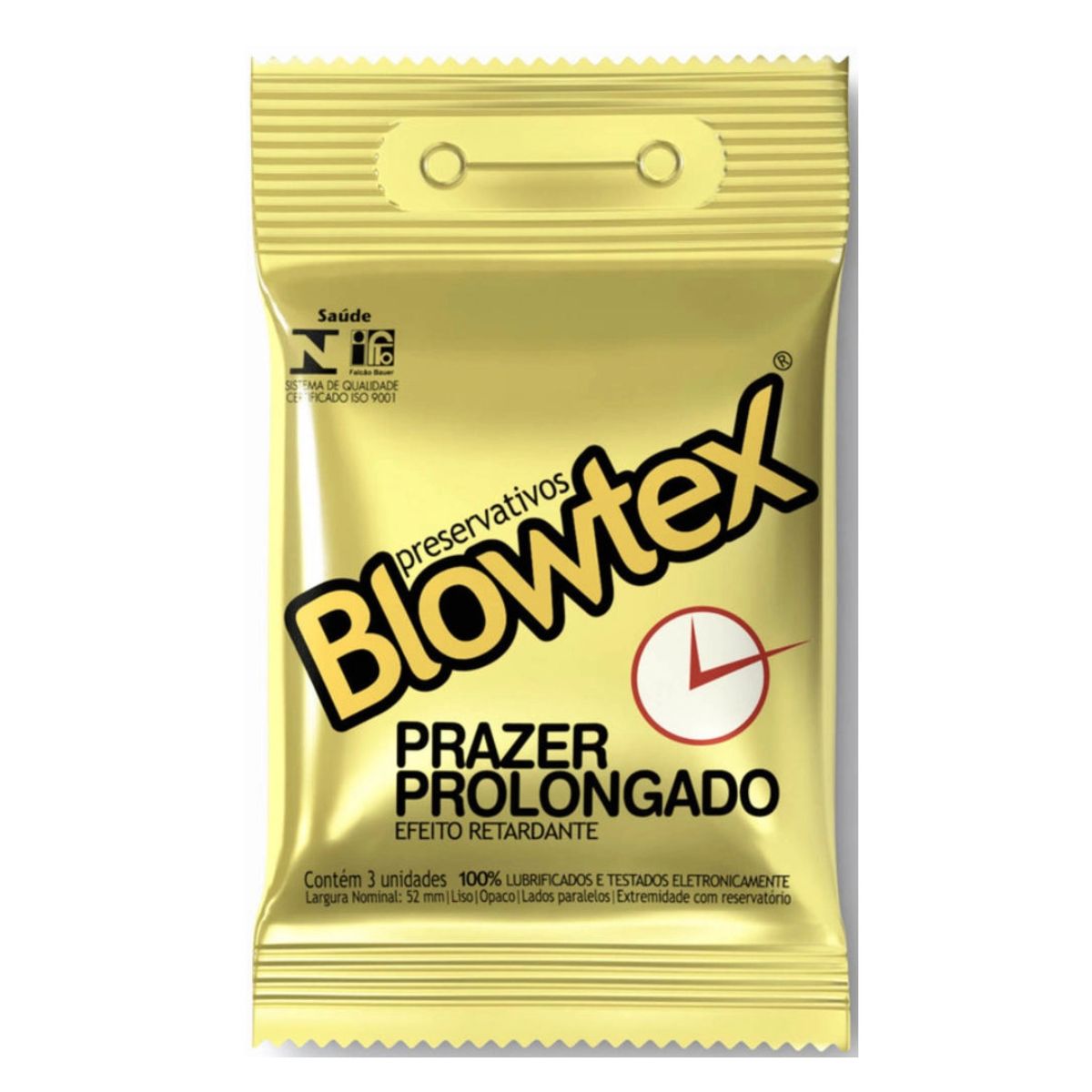 Preservativo Blowtex Efeito Retardante com 3 unidades