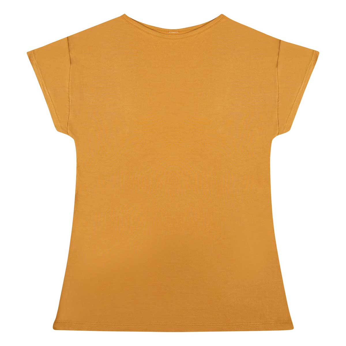 Blusa Feminina Em Viscose Folha By Hering Mostarda G