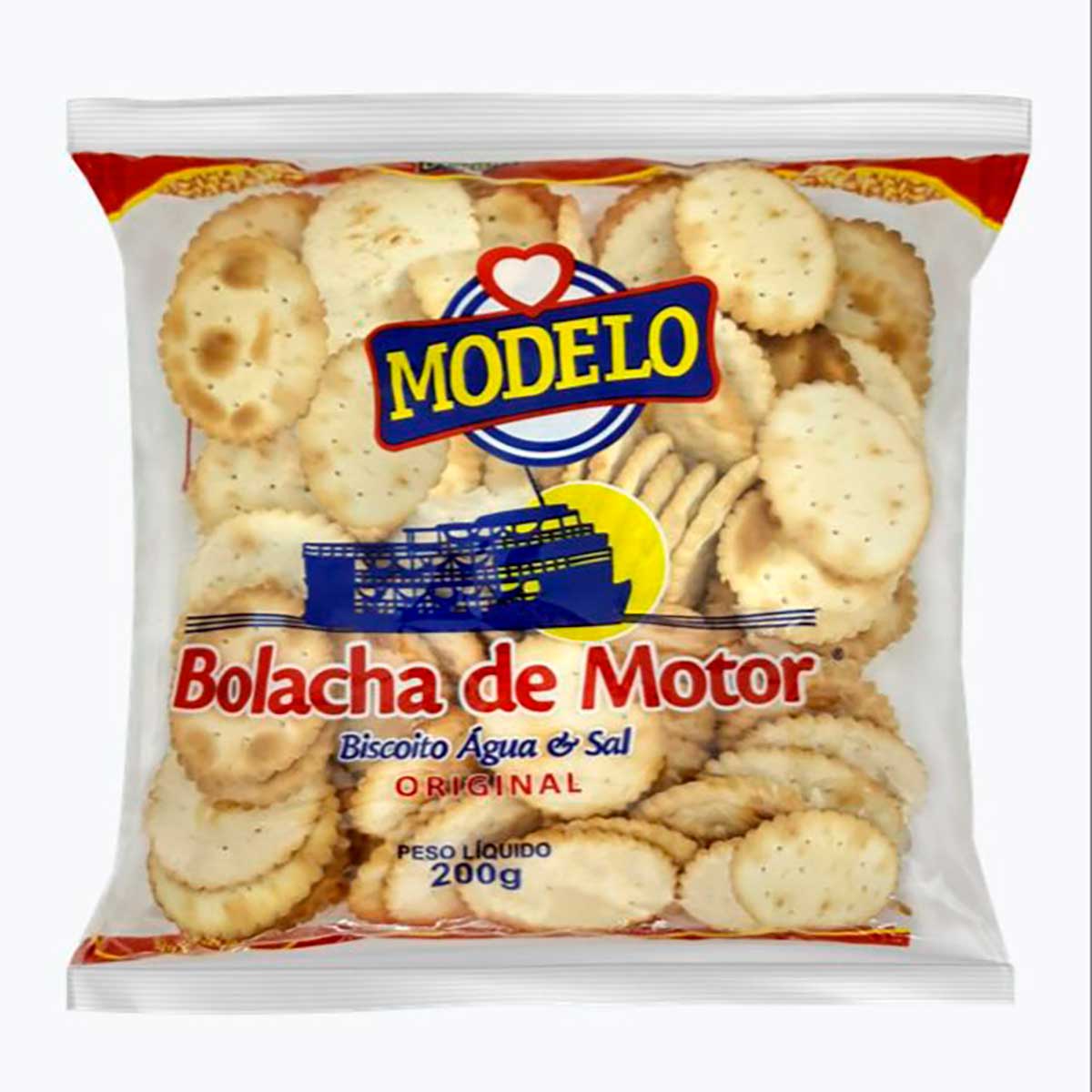 Biscoito Água e Sal Bolacha de Motor Modelo 200 g