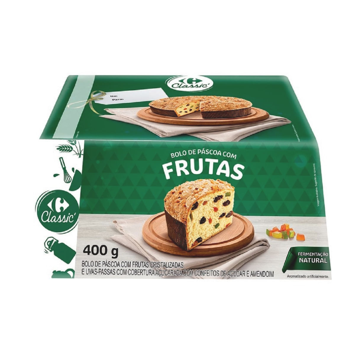 Bolo de Páscoa Frutas Cristalizadas Carrefour Classic 400 g