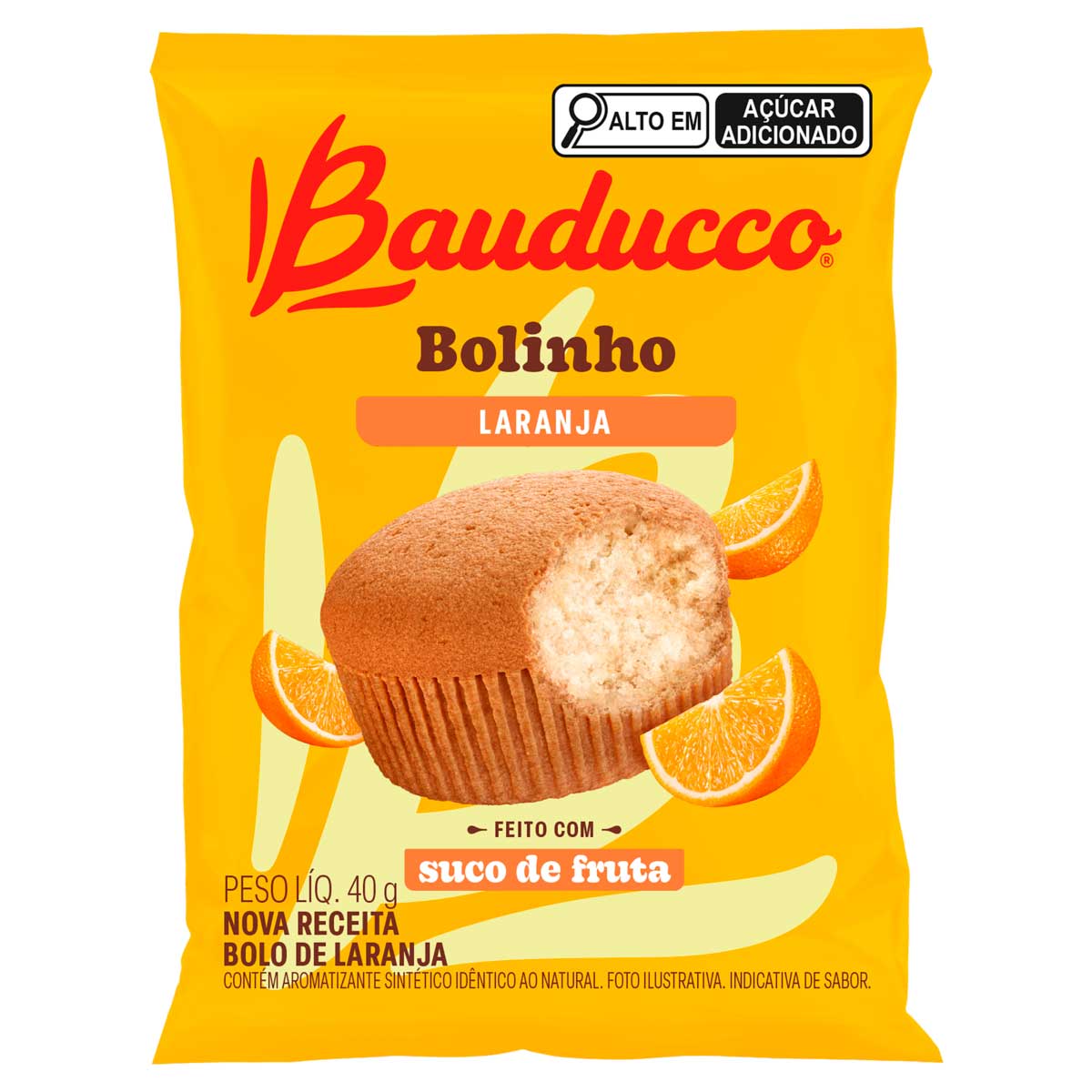 Bolo Sabor Laranja Bauducco 40g