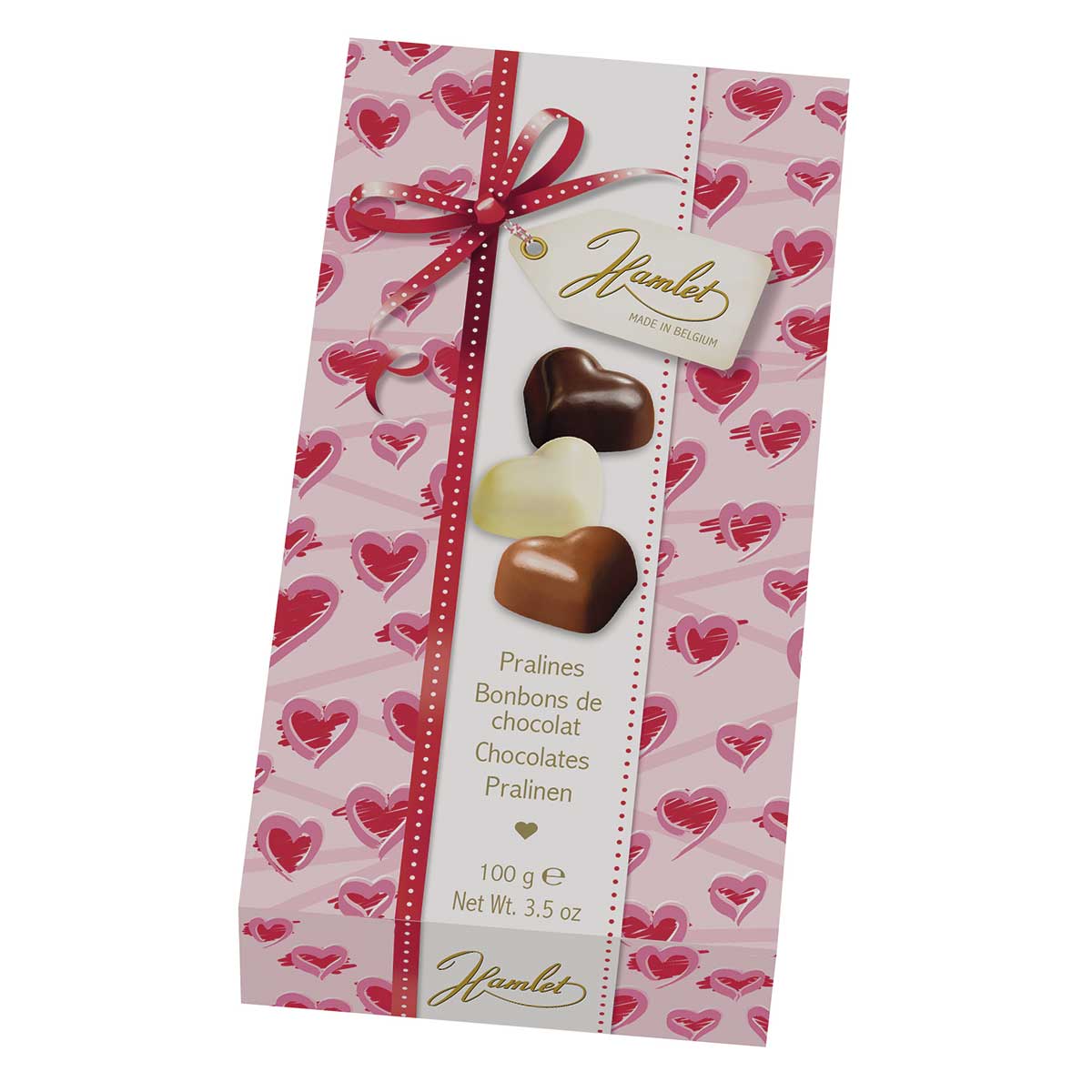 Bombom de Chocolate com Avelã Hamlet Love 100g