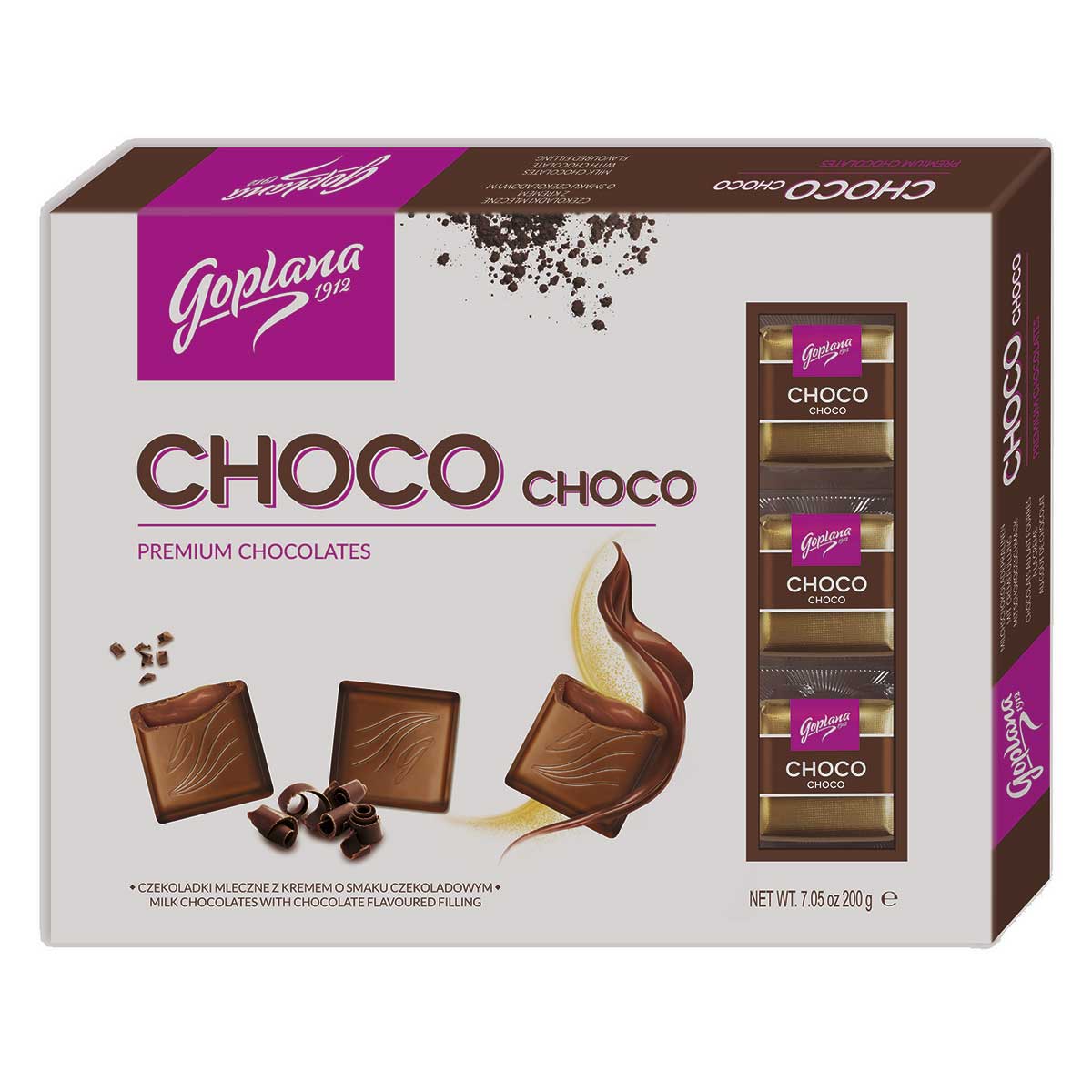 Bombom de Chocolate ao Leite Premium Colian Goplana Caixa 200g