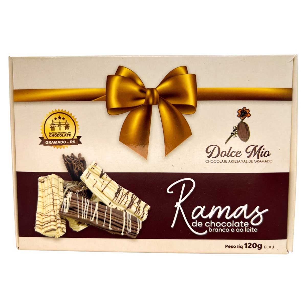 Caixa de Chocolate ao Leite Dolce Mio Ramas 120g