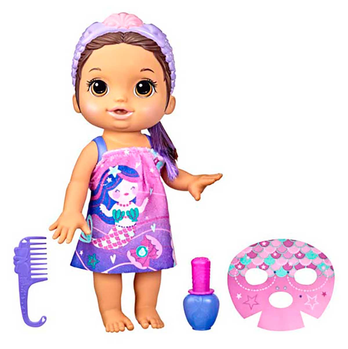 Boneca Baby Alive Glam Spa Morena Hasbro