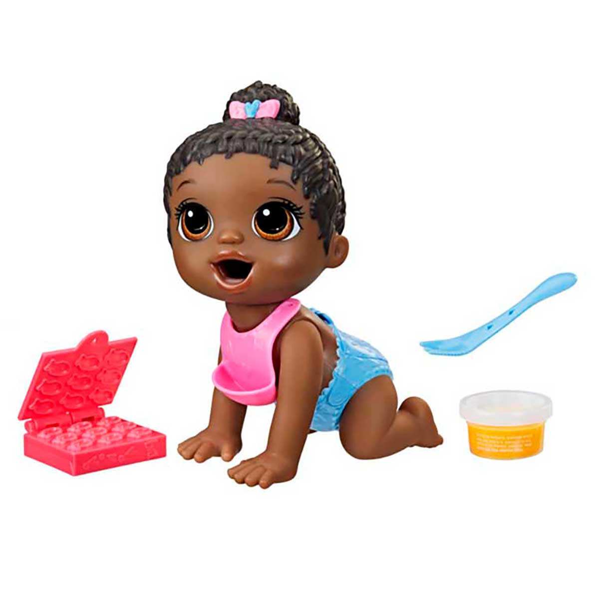 Boneca Baby Alive Hora da Papinha Negra Hasbro F2619