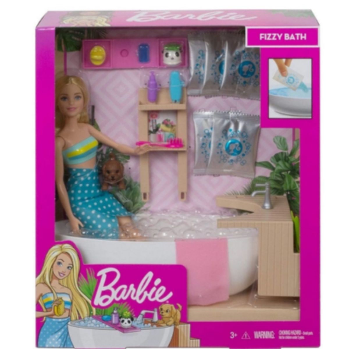 Boneca Barbie Banho De Espuma Mattel