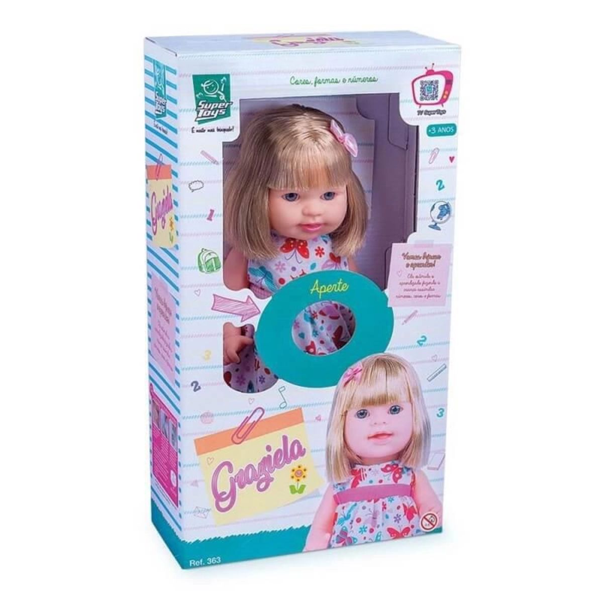 Boneca Graziela com 60 Frases Super Toys