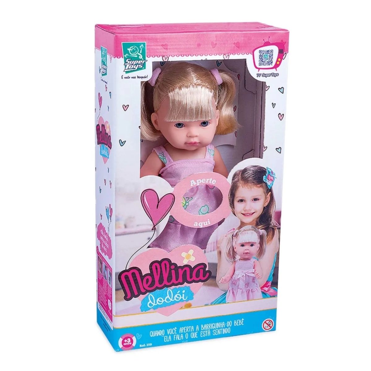 Boneca Mellina Dodói Super Toys