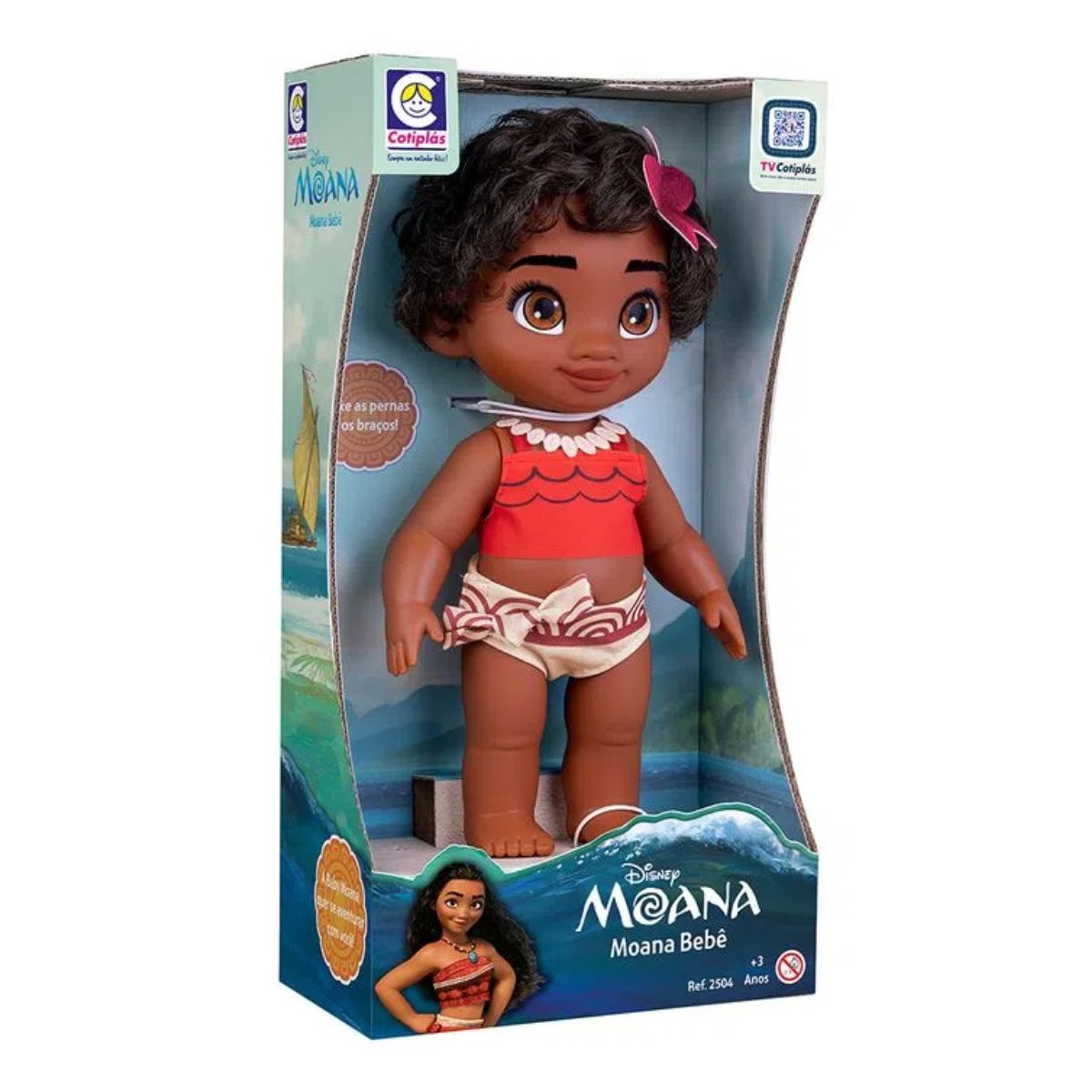 Boneca Moana Bebê Cotiplás