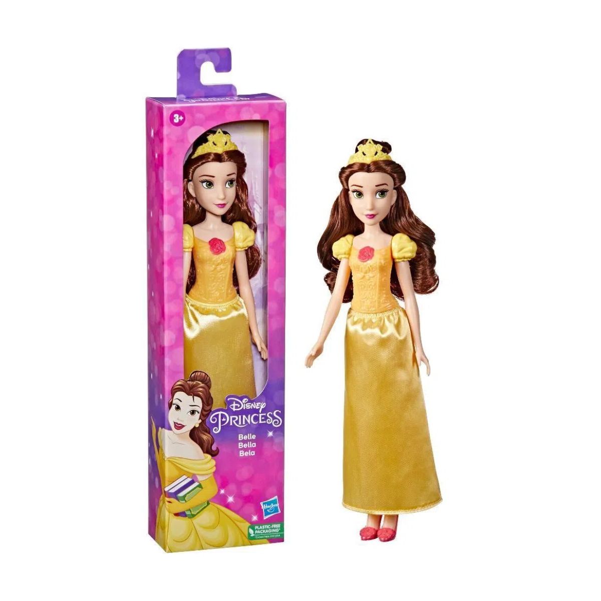 Boneca Princesa Bela Disney Amarelo Hasbro