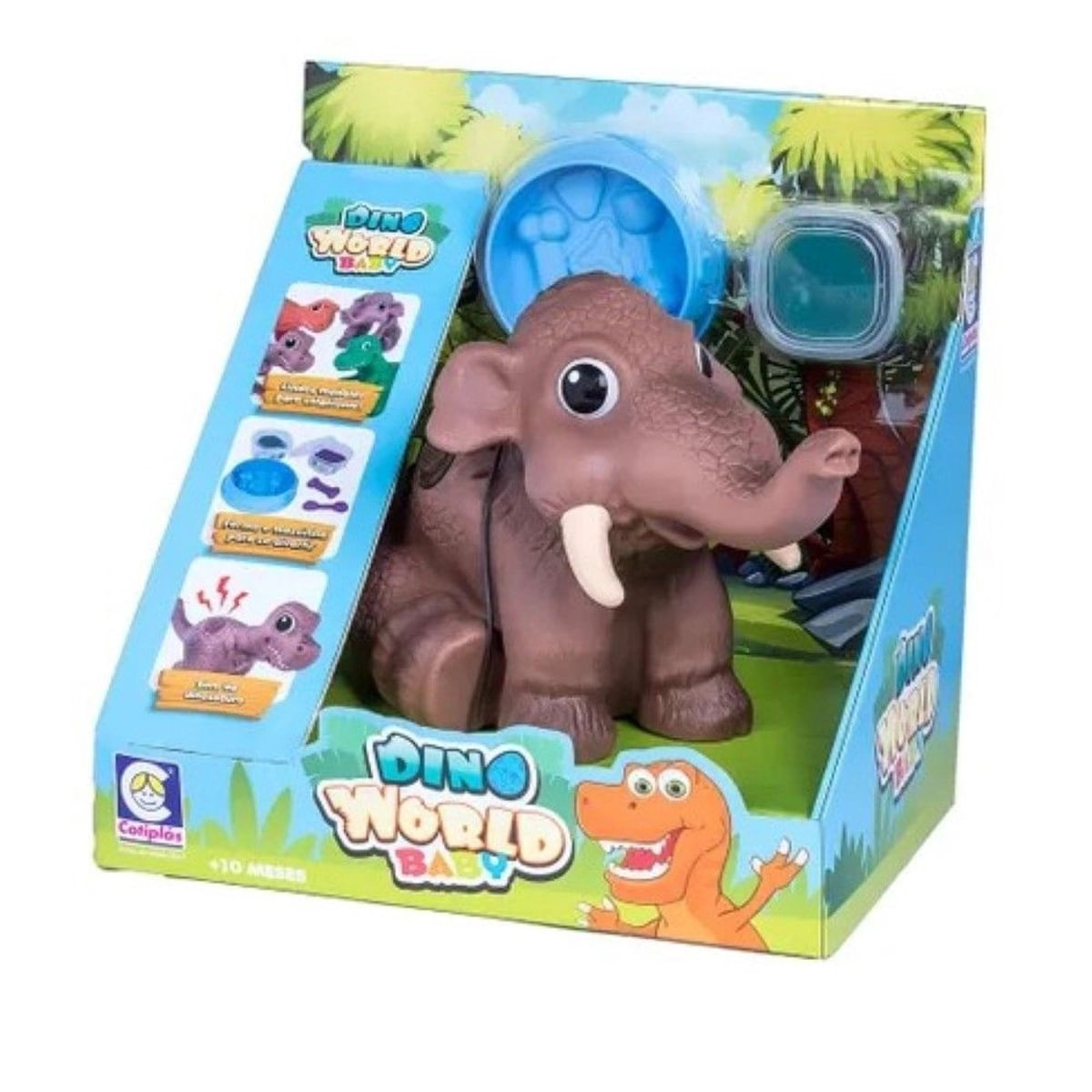 Boneco Dino World Mamute Cotiplás 2342