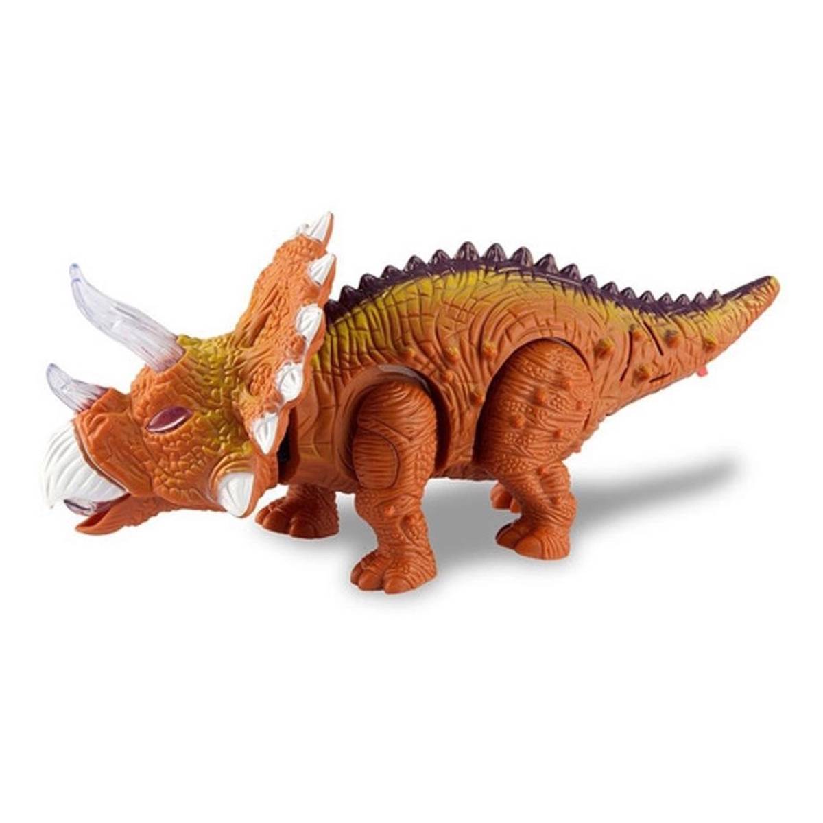 Boneco Dinossauro Triceratops com Som Zooptoys ZP00397