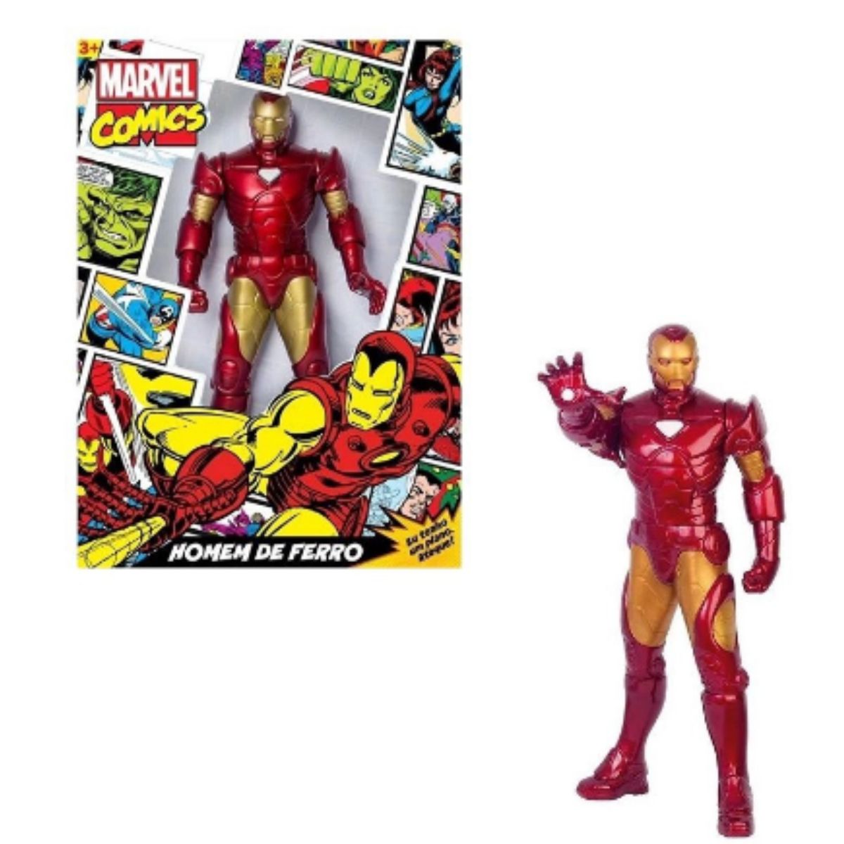 Boneco Homem de Ferro Vingadores Marvel Comics