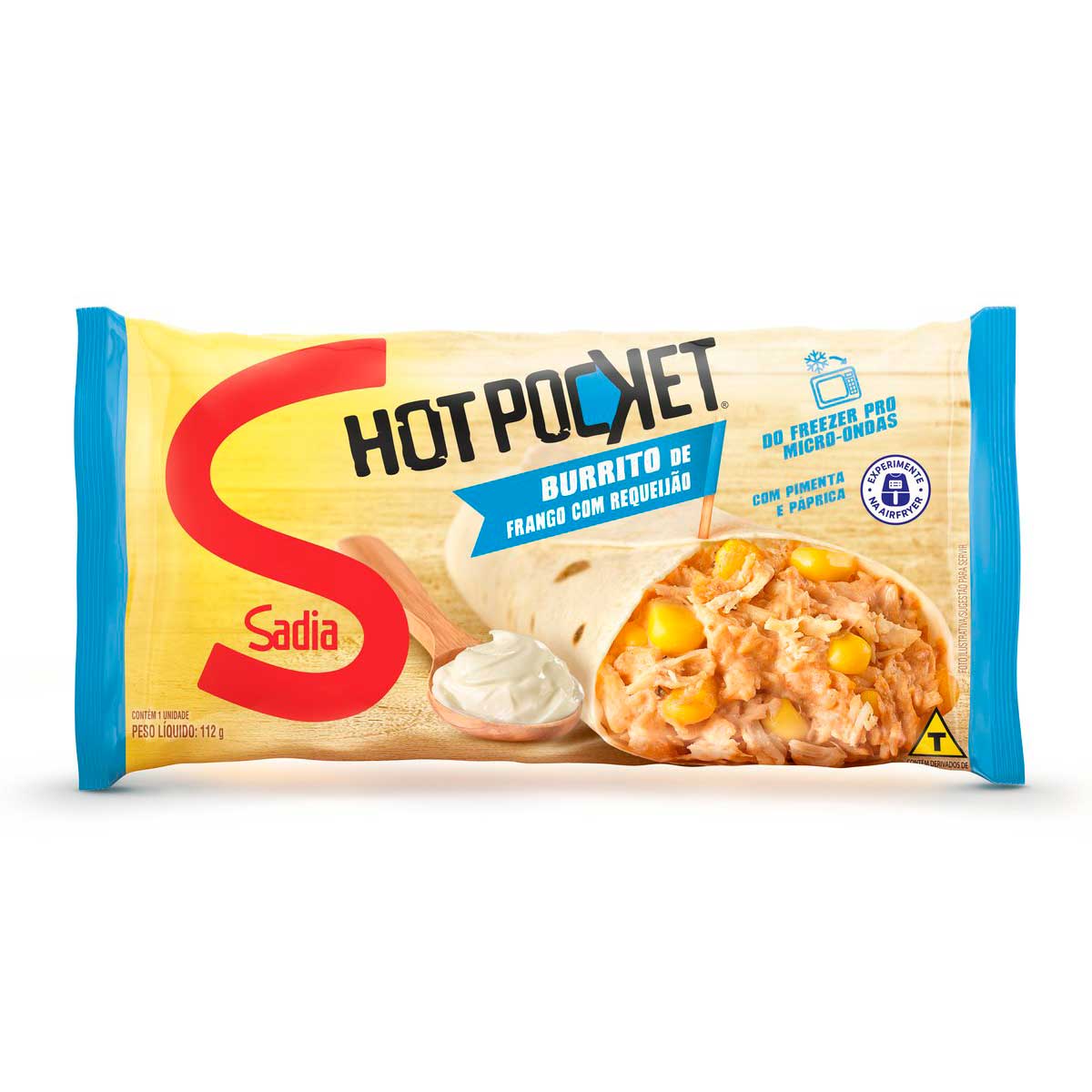 Burrito Frango com Requeijão Sadia Hot Pocket Pacote 112 g