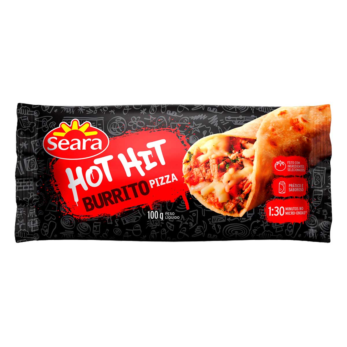 Burrito hot hit de pizza Seara 100g