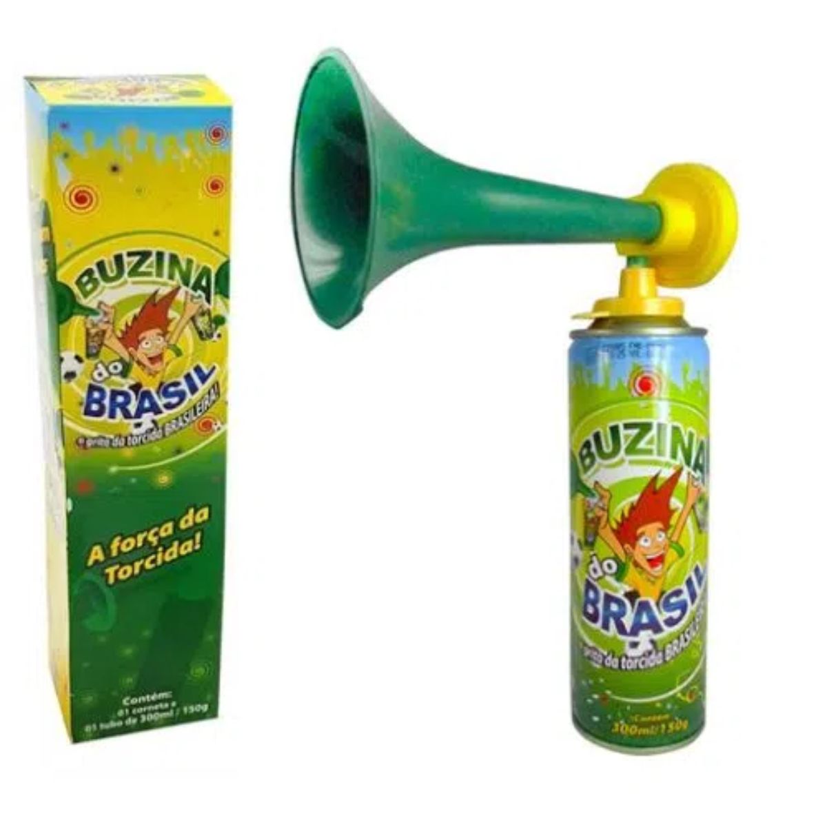 Buzina Brasil com Corneta 300 ml