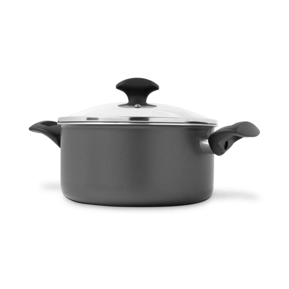 Panela Caçarola 20 cm Preto Multiflon