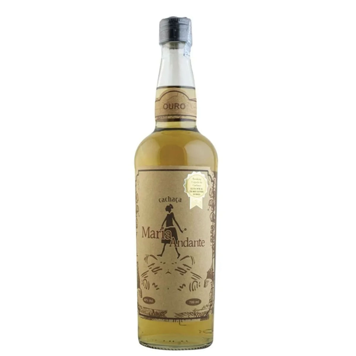 Cachaça Maria Andante Ouro Carvalho 700 Ml