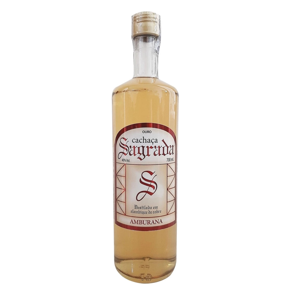 Cachaça Sagrada Ouro Amburana 700 Ml