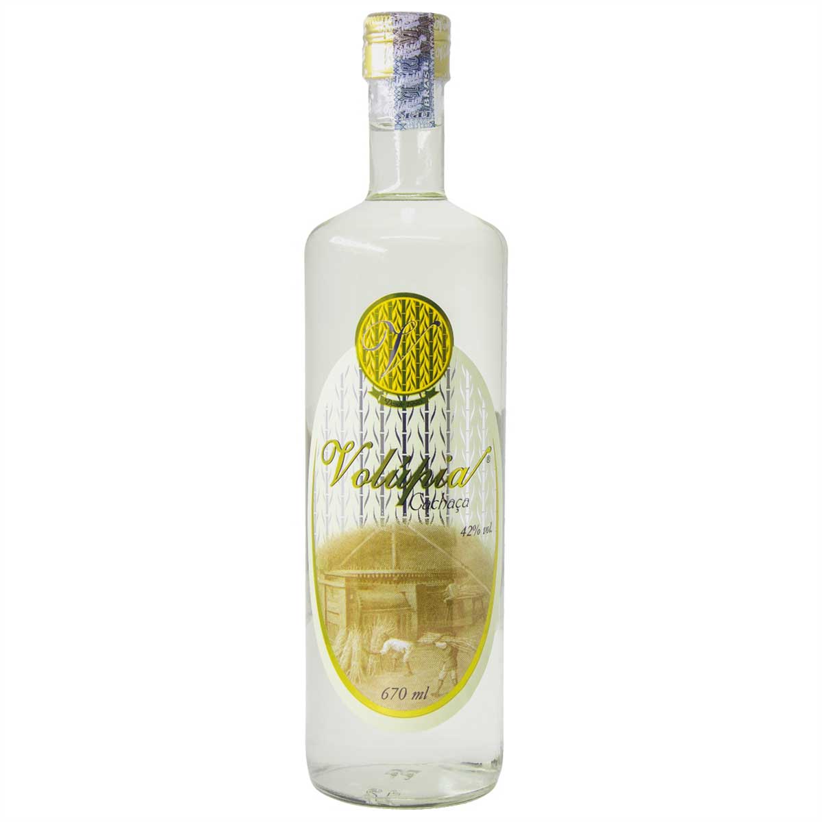 Cachaça Volúpia Branca Tradicional 1 Ano 670ml