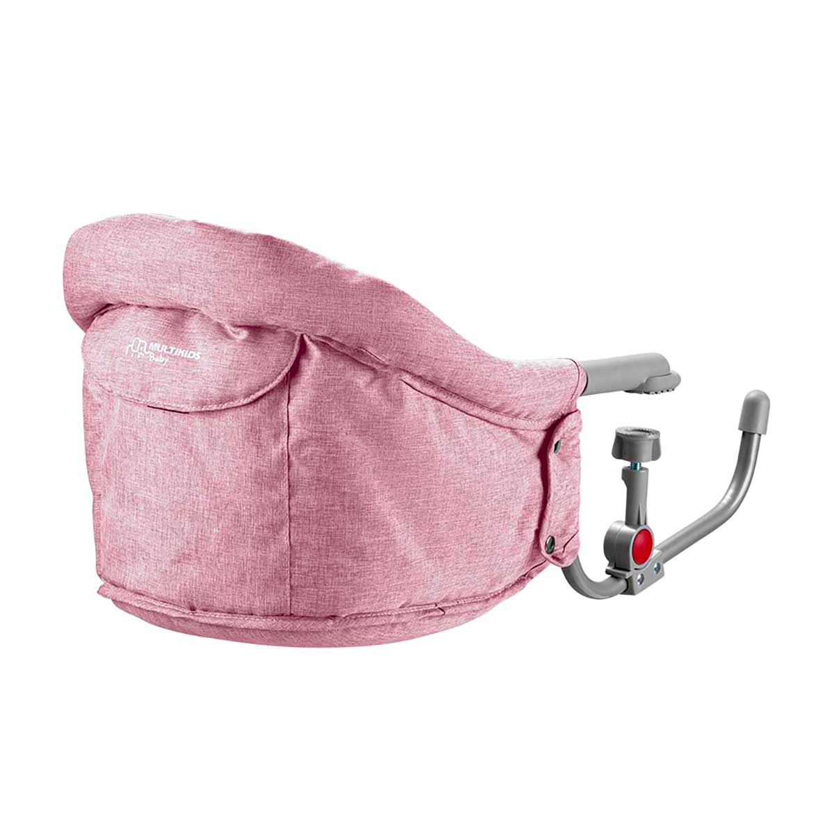 Cadeira de Alimentação Multikids Baby BB613 Rosa Suporta até 15kg